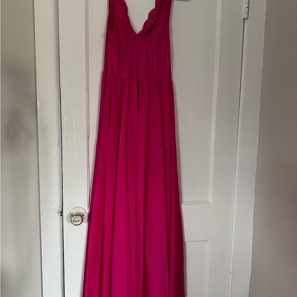 Rare 3X Olga Fuchsia Lace Maxi Dress - Picture 4 of 8